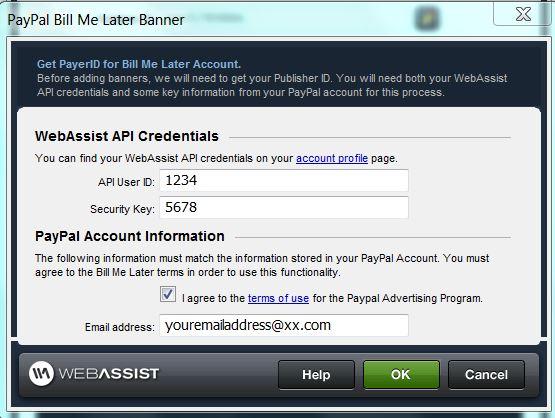 Web Development Tutorial | Getting Started With Paypal Bill Me Later  Banners - Old | Webassist