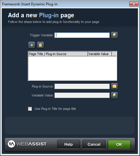 Static Plug-In interface