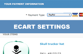 eCart checkout settings (eCommerce Series)