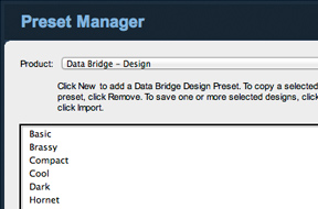 The Preset Manager