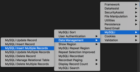 Database-driven web pages