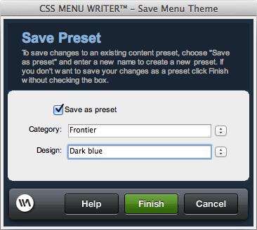 Preset Manager