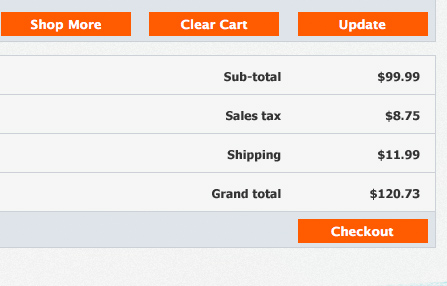 Custom shipping and tax rules