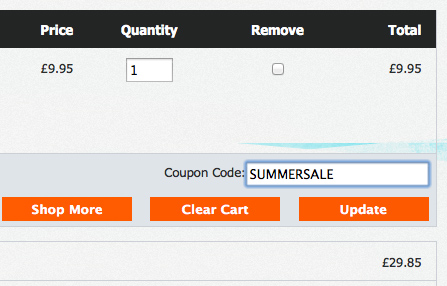 Discounts and promotions
