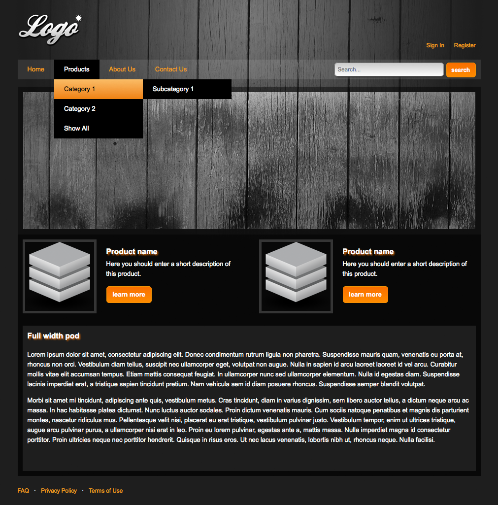 Dreamweaver Website Template Free from www.webassist.com