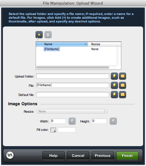 Upload Wizard - Step 2