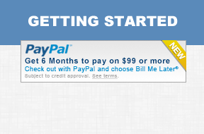 Getting Started with PayPal Bill Me Later Banners - Old