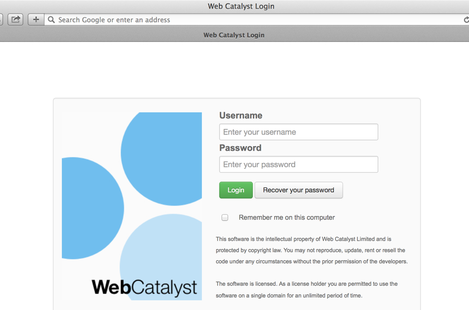 Web Catalyst Case Study