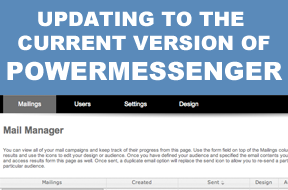 Updating to the current version of PowerMessenger