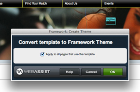 Convert your Dreamweaver template to a theme