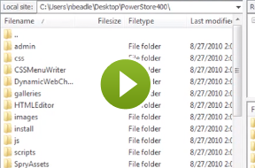 Uploadng PowerStore to your server