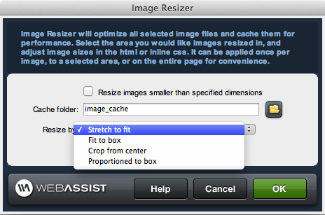 Image Resizer server behavior