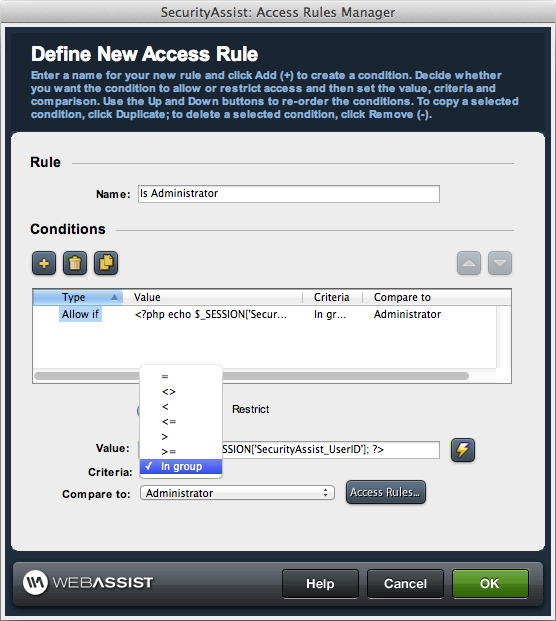 Access Rules Manager