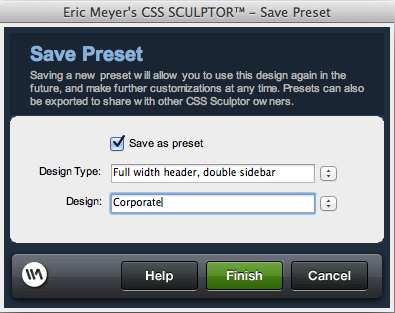 CSS Preset Manager